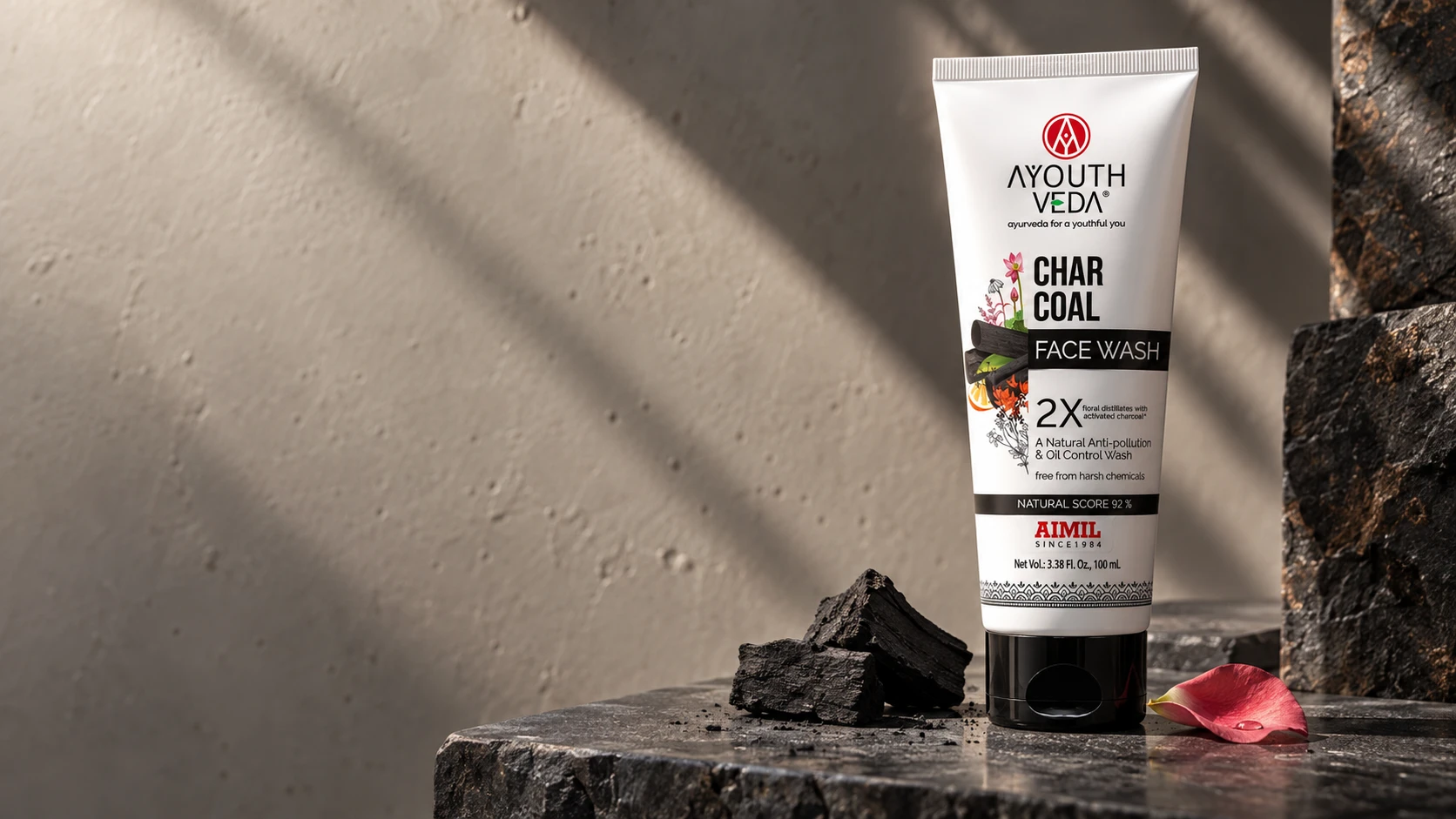 Charcoal Face Wash campaign composition
