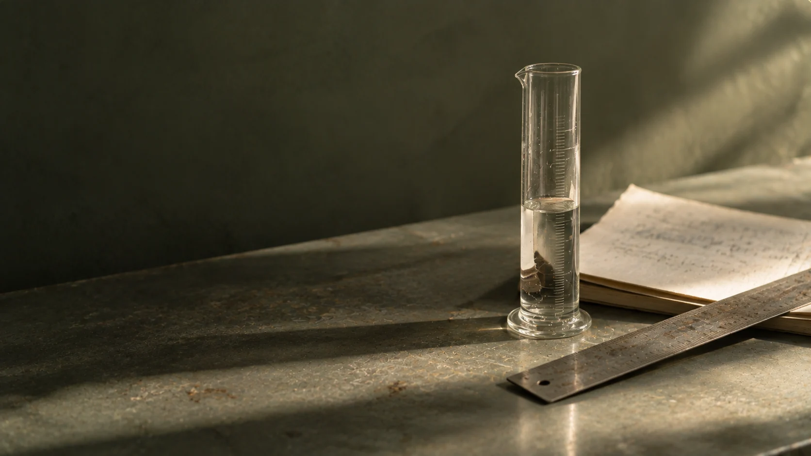 Glass and measured detail in a restrained editorial composition