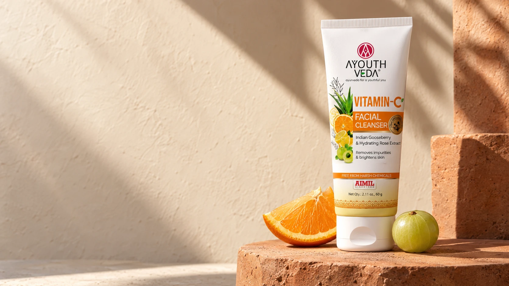 Vitamin-C Facial Cleanser campaign composition