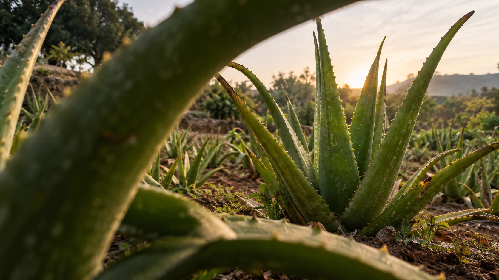 Aloe in the garden