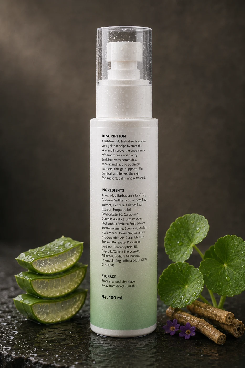 Renewing Gel: the complete label