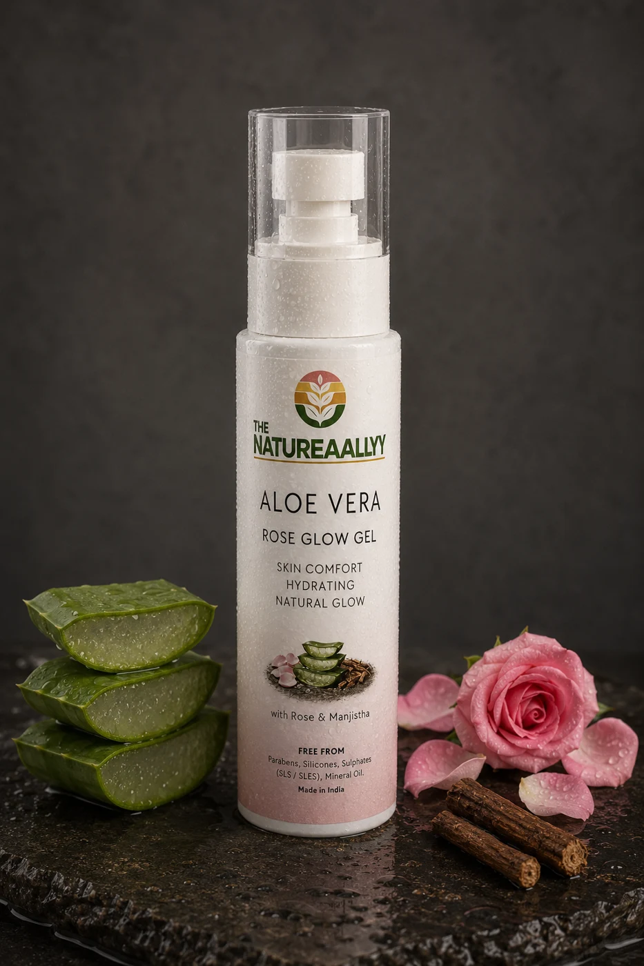 Aloe Vera Rose Glow Gel