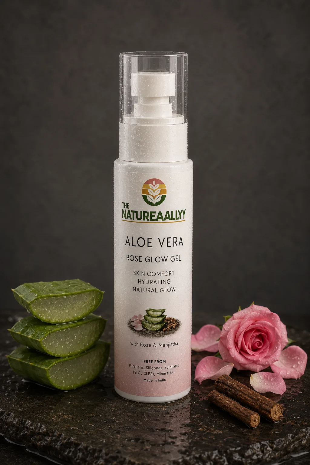 Rose Glow Gel in its supplied product artwork